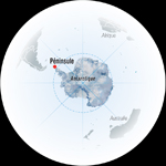 Localisation de la Péninsule antarctique