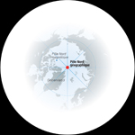 Localisation du pôle Nord géographique